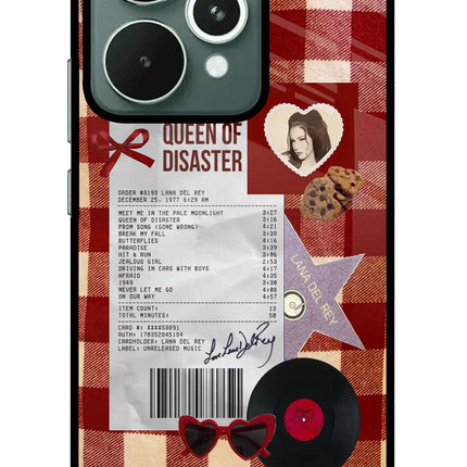 Queen of Disaster Realme 15 Glass Case