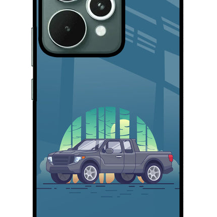 Retro Garage Vibe Realme 15 Glass Case