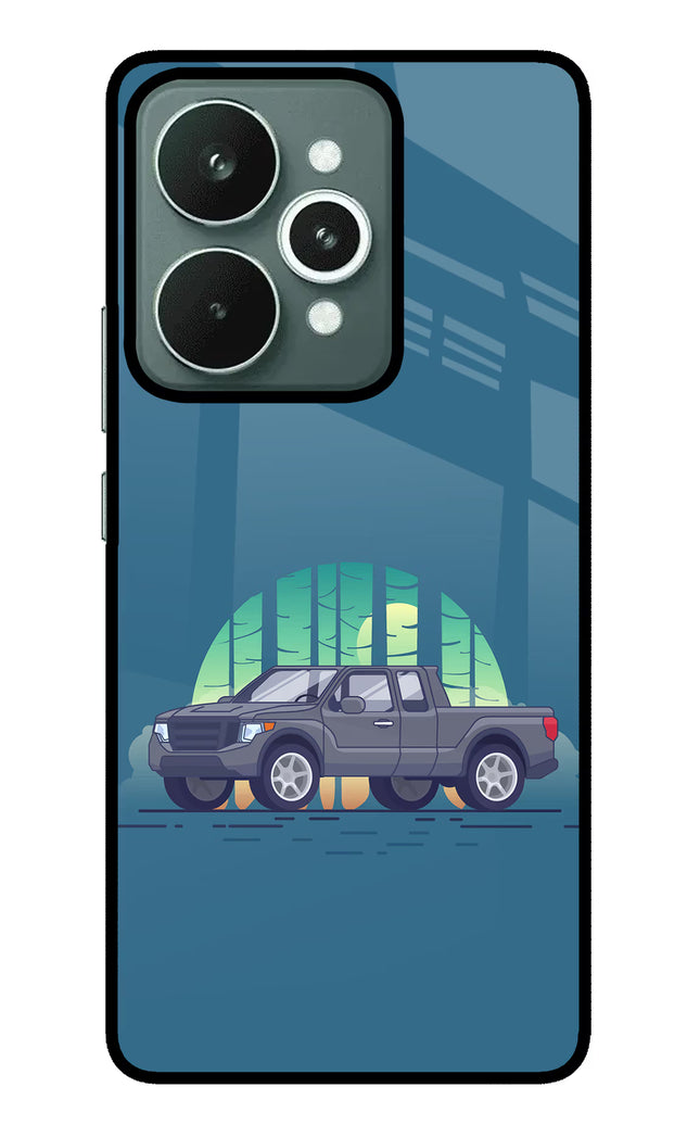 Retro Garage Vibe Realme 15 Glass Case