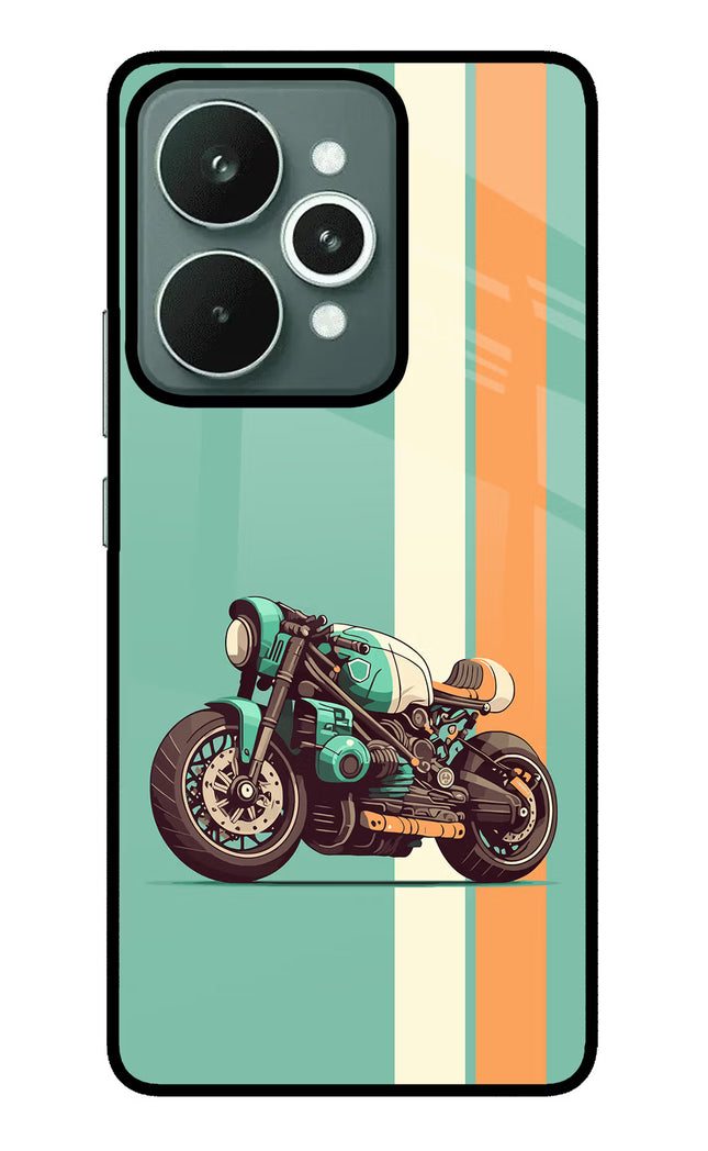 Striped Moto Drift Realme 15 Glass Case