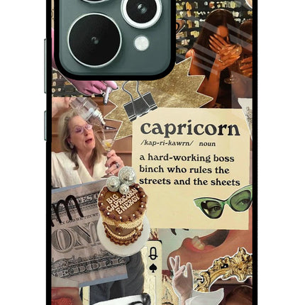 Capricorn Zodiac Realme 15 Glass Case