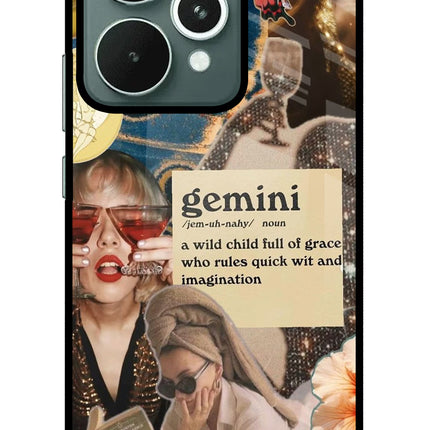 Gemini Zodiac Realme 15 Glass Case