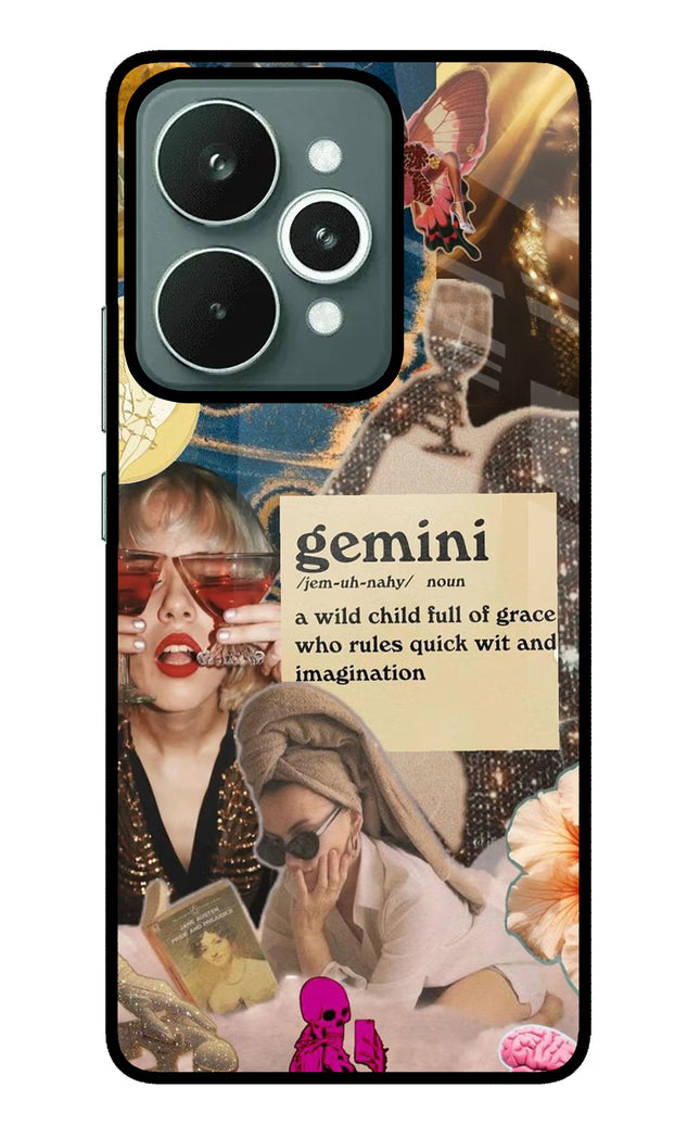 Gemini Zodiac Realme 15 Glass Case