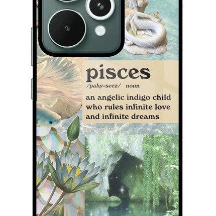 Pisces Zodiac Realme 15 Glass Case