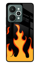 Fired Up – Black Realme 15 Glass Case