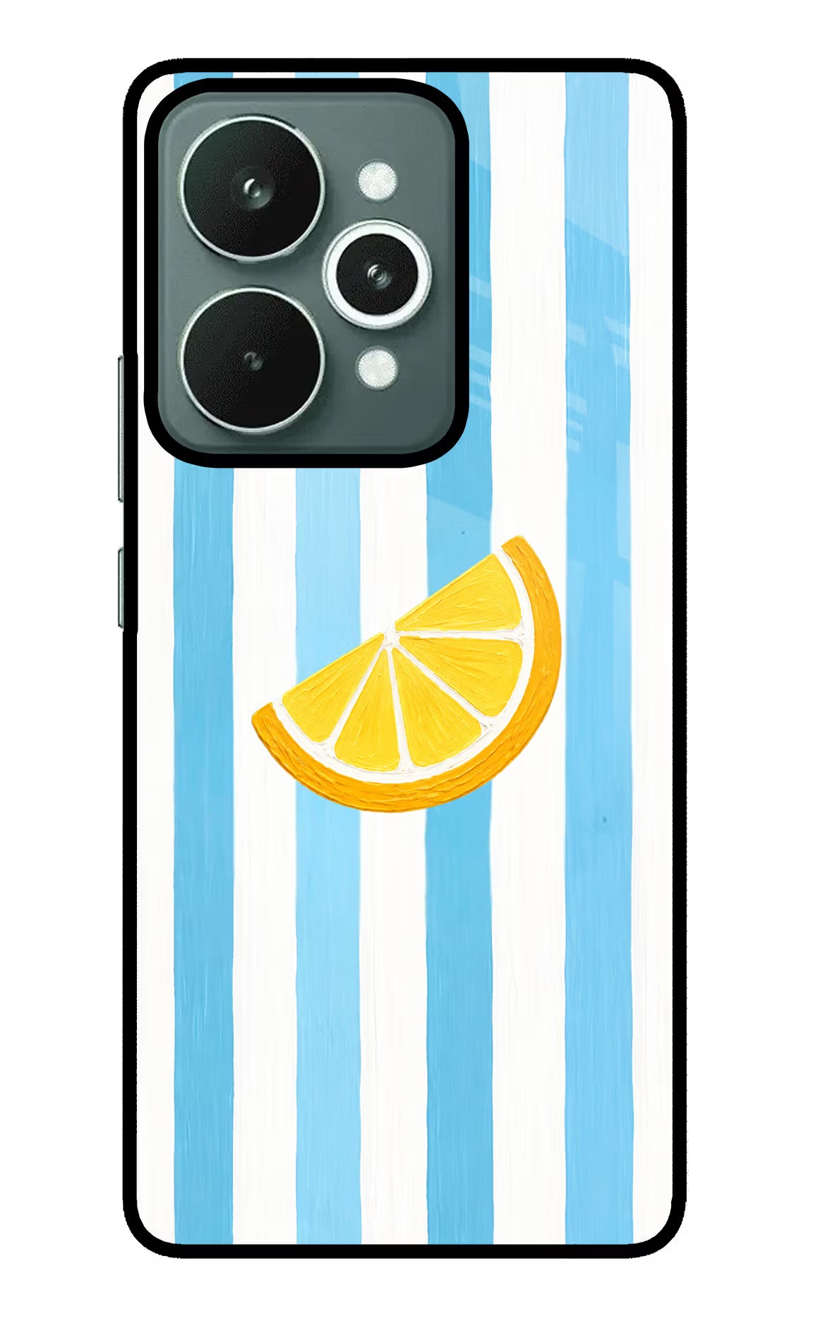 Summer Lemon Realme 15 Glass Case Back Cover by Casekaro