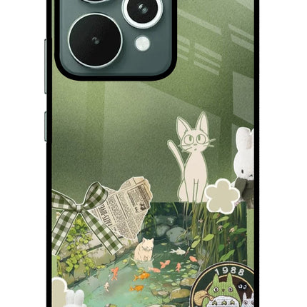 Aesthetic anime Realme 15 Glass Case