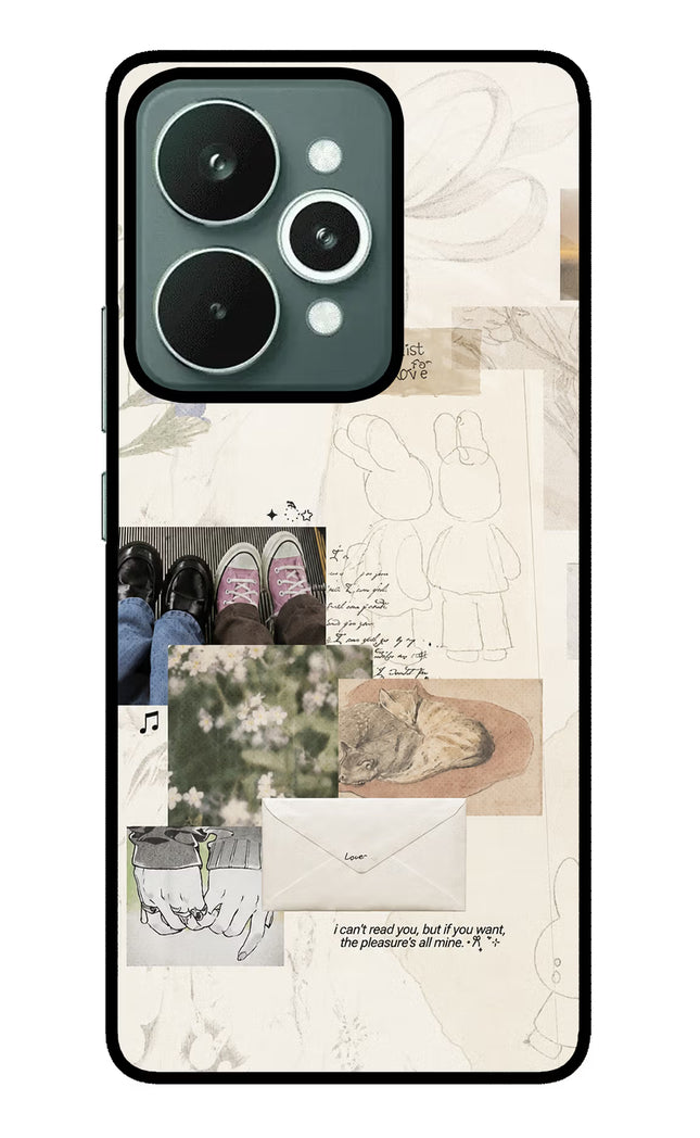 Soft Aesthetic Realme 15 Glass Case