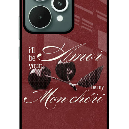 Velvet Cherry Realme 15 Glass Case
