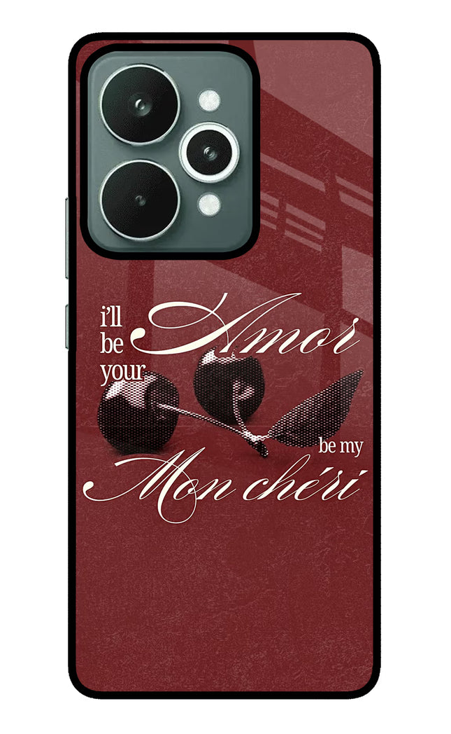 Velvet Cherry Realme 15 Glass Case