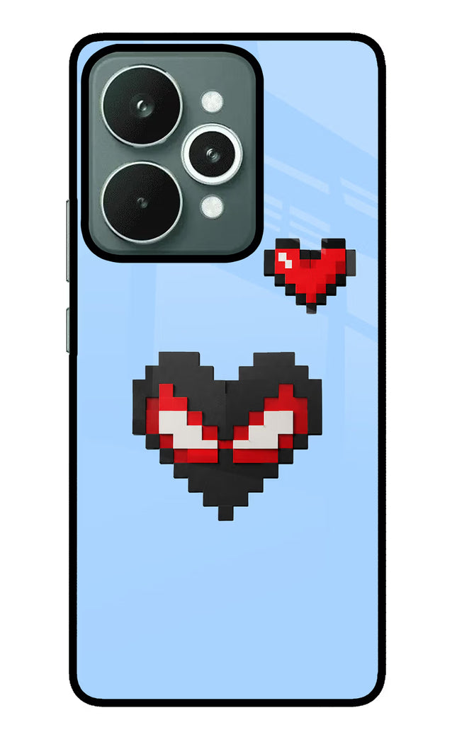 Peter Heart Realme 15 Glass Case