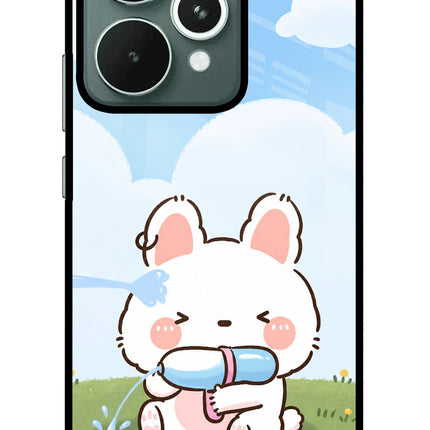 Bunny Treat Realme 15 Glass Case