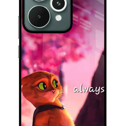 Always Cat Realme 15 Glass Case