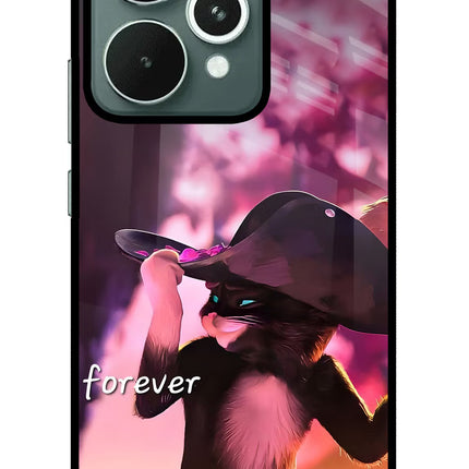 Forever Cat Realme 15 Glass Case