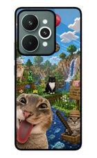 Minecraft Cat Chaos Realme 15 Glass Case