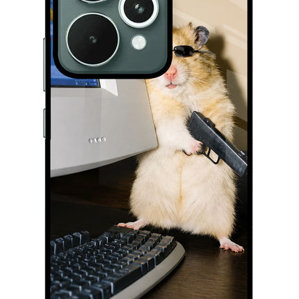 Hacker Hamster Realme 15 Glass Case