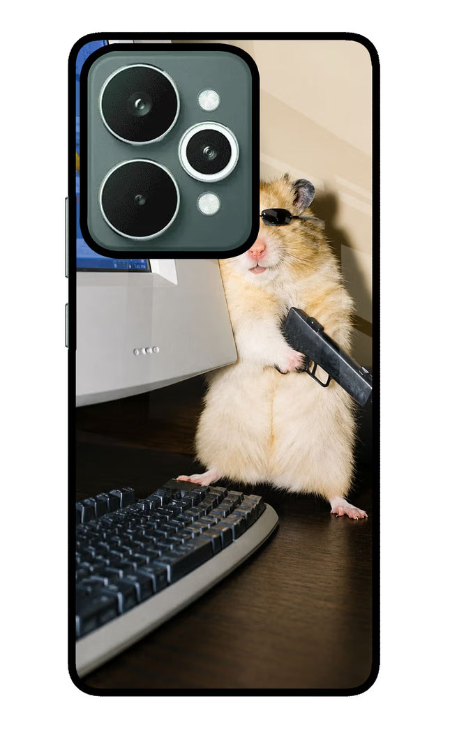 Hacker Hamster Realme 15 Glass Case