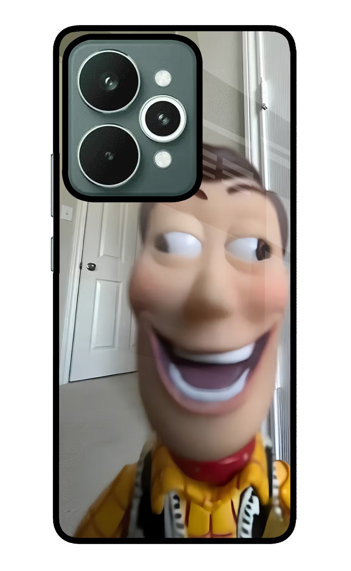 Side Eye Woody Realme 15 Glass Case