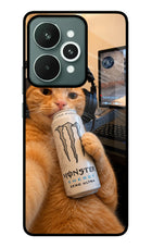 Gamer Cat Energy Realme 15 Glass Case
