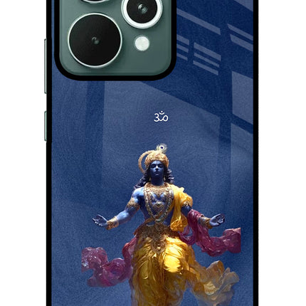Cosmic Krishna Realme 15 Glass Case