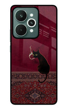 Midnight Cat Realme 15 Glass Case