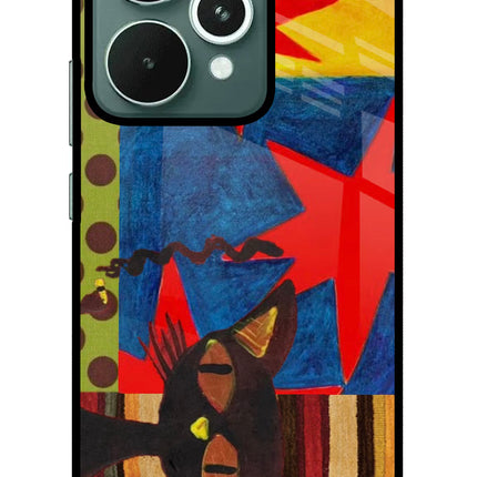 Pop Cat Realme 15 Glass Case