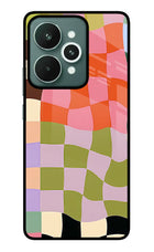 Wavy Grid Realme 15 Glass Case