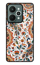 White Mayura Realme 15 Glass Case