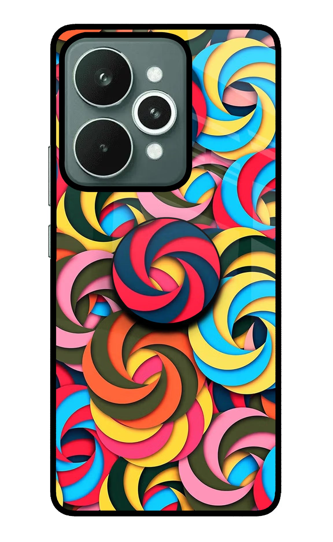 Spiral Pattern Realme 15 Pop Case by Casekaro