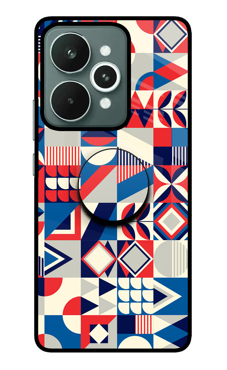 Colorful Pattern Realme 15 Pop Case, Metal case