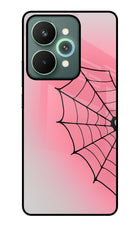 Pink Web Realme 15 Pro Glass Case