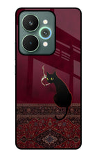 Midnight Cat Realme 15 Pro Glass Case