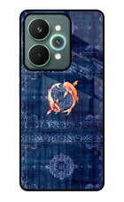 Koi Blue Realme 15 Pro Glass Case