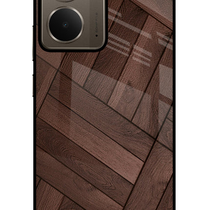Wooden Texture Design Realme P3 Glass Case