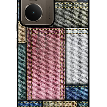 Multicolor Jeans Realme P3 Glass Case