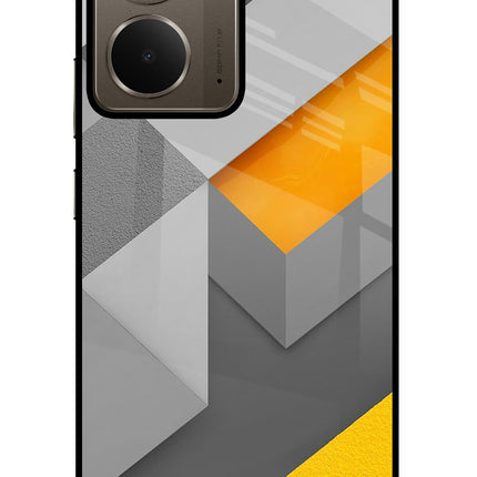 Abstract Realme P3 Glass Case