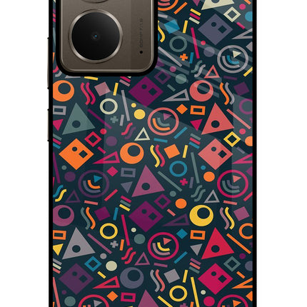 Geometric Abstract Realme P3 Glass Case