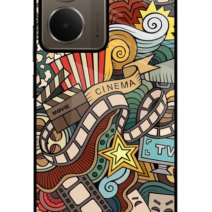 Cinema Abstract Realme P3 Glass Case