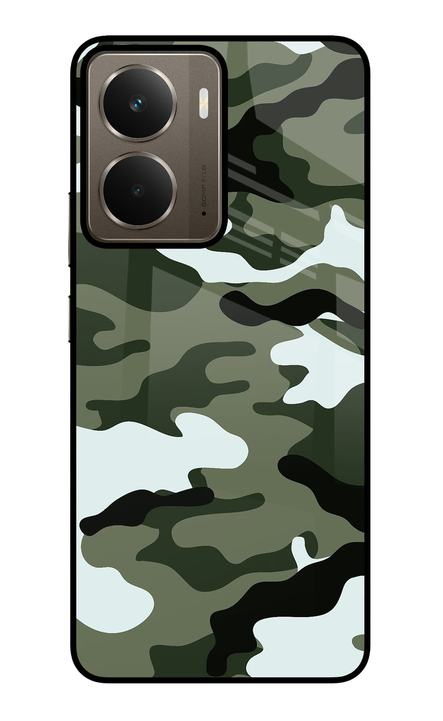 Camouflage Realme P3 Back Cover, Glass case