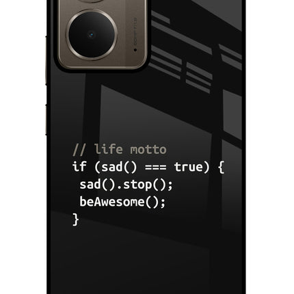 Life Motto Code Realme P3 Glass Case