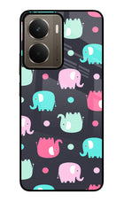 Elephants Realme P3 Glass Case