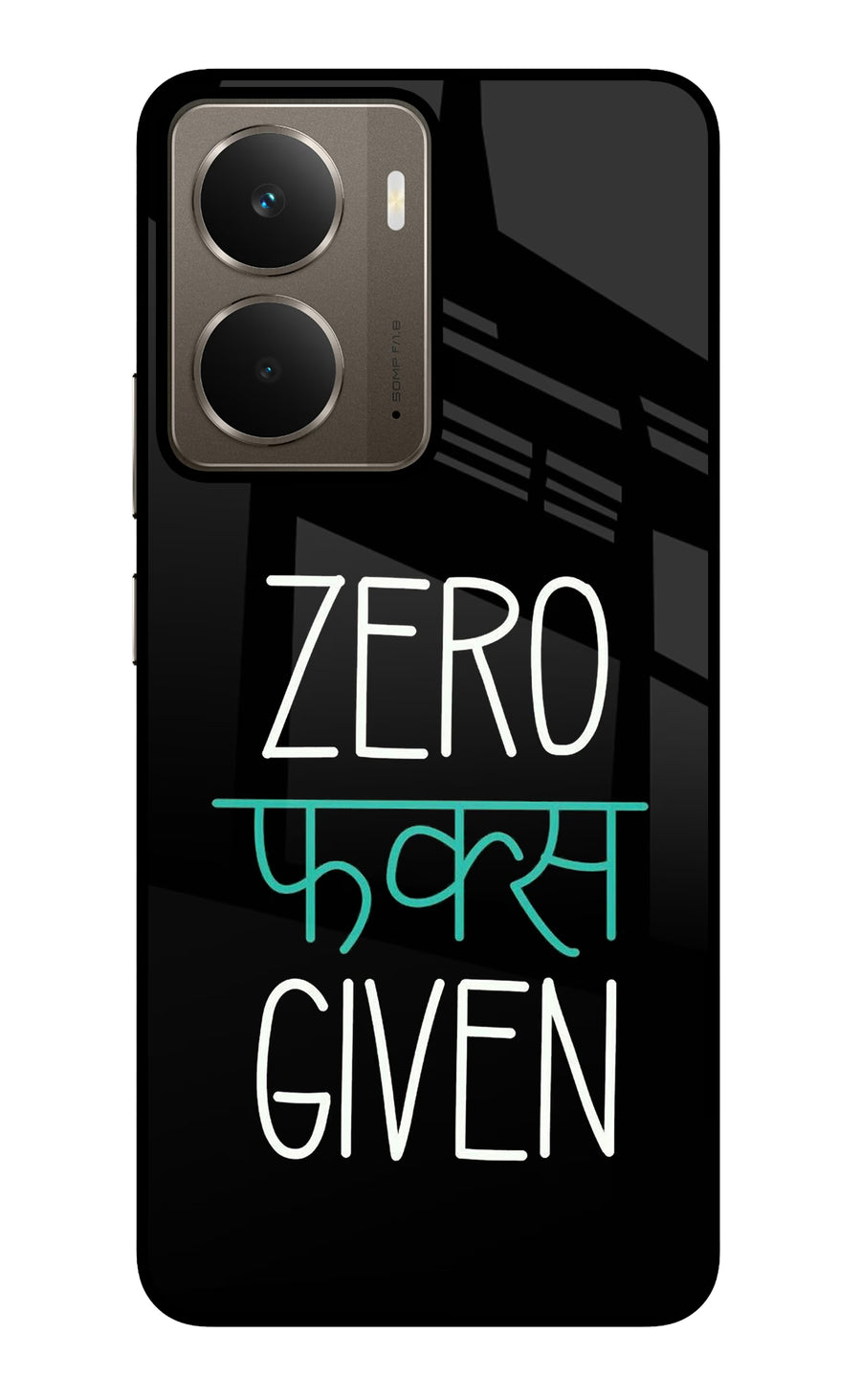 Zero Fucks Given Realme P3 Back Cover, Glass case