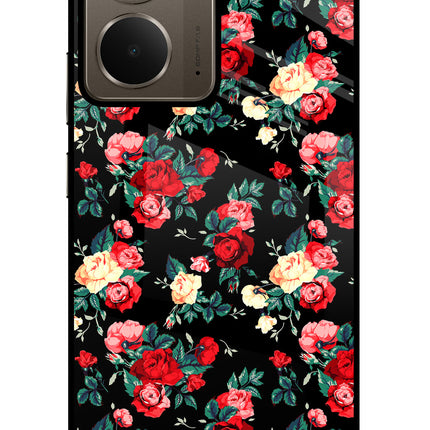 Rose Pattern Realme P3 Glass Case