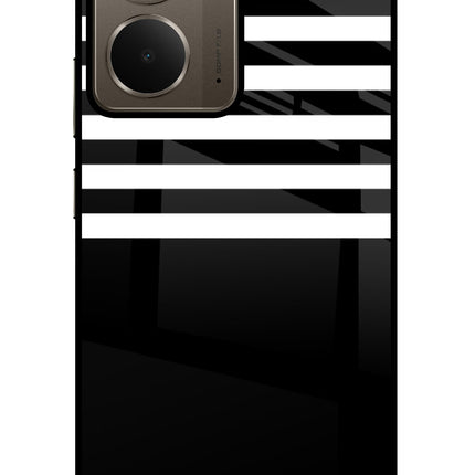 Black and White Print Realme P3 Glass Case