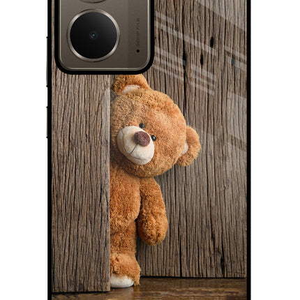 Teddy Wooden Realme P3 Glass Case