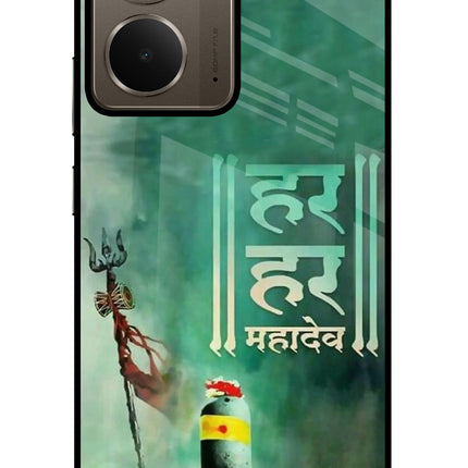 Har Har Mahadev Shivling Realme P3 Glass Case