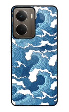 Blue Waves Realme P3 Glass Case