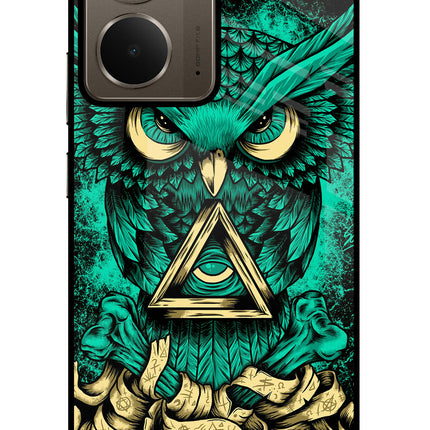 Green Owl Realme P3 Glass Case