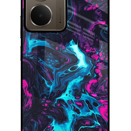 Abstract Realme P3 Glass Case