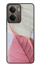 White Pink Leaf Realme P3 Glass Case